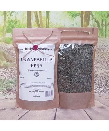 Health Embassy Herbe de G ranium Herbe Robert Tisane | Geranium Robertianum L | Cranesbills Herb (100g) - Buy Online on GoSupps.com