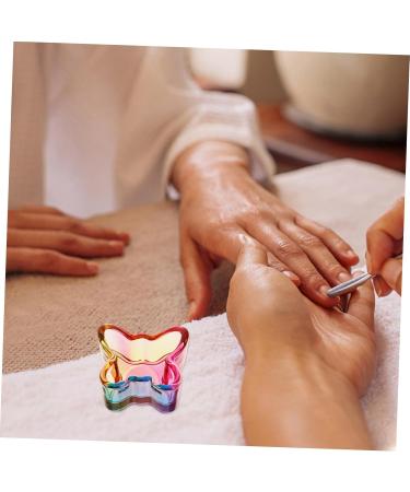 FOYTOKI Nail Art Brush Cup Glass Nail Dish Cup Nail Cups Nail Brush Dappen Dish Glass Nail Dish Bowl Acrylic Nail Tools Manicure Supplies Nail Brush Dappen Cup Glass Nail Dappen Cup 5.00X4.20X2.50CM Colorful - Buy Online on GoSupps.com