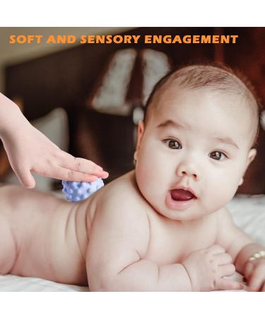 FANELEQU 12 Pack Sensory Toy Set 9 Baby Sensory Balls 3 Animal Buddies Baby Teething Toys Baby Bath Toys Toddler Ball with Textured Baby Toys with Squeeze for Boys Girls - Buy Online on GoSupps.com