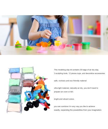 Gonyscag Air Dry Clay 36 Colors Safe Eco Friendly Hand Eye Coordination Magical Kids Clay with Sculpting Tools for Game Creation - Buy Online on GoSupps.com