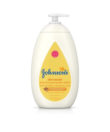 Johnson's Moisturizing Dry Skin Baby Lotion with Shea & Cocoa Butter  Hypoallergenic and Dermatologist-Tested with Clinically Proven Mildness Formula  27.1 fl. oz 27.1 Fl Oz (Pack of 1) Pack of 1