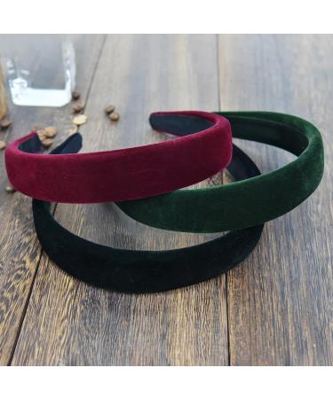 3-Piece Fashionable Hair Bands Set | Vintage Headbands for Girls & Women | Red & Green Stylish Hair Accessories - Buy Online on GoSupps.com