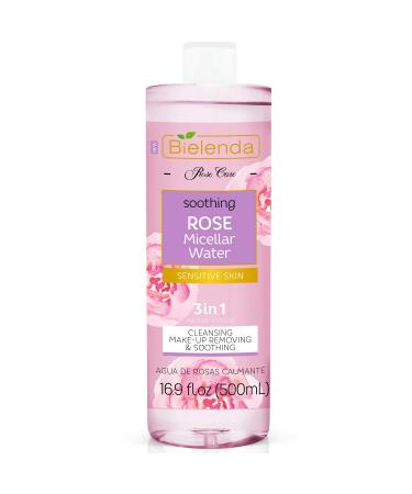 Bielenda Rose Care - Gently But Effectively Cleanses And Refreshes The Skin Instantly Removes Make Up - Tones Soothes Provides Skin Softness And Comfort - Rose Care Micelar Water - 500 ml