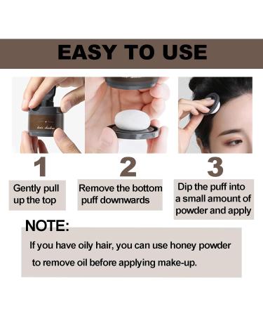 Instantly Hairline Shadow Dark Brown Hairline Powder Root Touch Up Hair Powder Quick Cover Grey Hair Root Concealer Eyebrows & Beard Line Waterproof&Sweatproof Hair Touch-Up for Women and Men - Buy Online on GoSupps.com