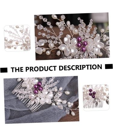 Didiseaon 1pc Braided Flower Comb Hair Comb Hair Accessory for Women Wedding Headdress Wolf Tail and Ears Bridal Headpiece Flower Headband White Wire Bride Accessories The Flowers - Buy Online on GoSupps.com