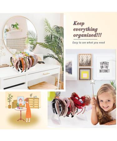 Oaoleer Clear Acrylic Headband Holder Organizer for Girls and Women - Perfect Gift Idea for Teen Girls - Jewelry Display Stand - Buy Online on GoSupps.com