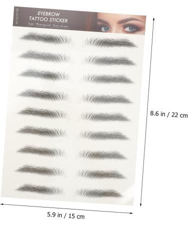Beavorty 72 pcs eyebrow stickers make up kit eyebrow transfers stickers 3D Hair-Like Eyebrows Stickers 6d - Buy Online on GoSupps.com