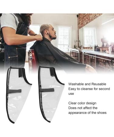1 Pair Hair Stylist Shoe Covers Prevent Slipping Hair Dye Cape Shoes Plastic Shoe Cover Transparent Design Washable Suitable for All Sizes of Feet for Hair Cutting - Buy Online on GoSupps.com