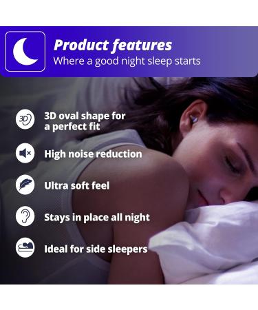 Alpine SleepDeep Mini - Soft Ear Plugs for Sleeping and Concentration - New 3D Oval Shape and Noise Reducing Gel for Better Attenuation - 27dB - Ideal for Side Sleeper - 1-Pair Reusable: S - Buy Online on GoSupps.com