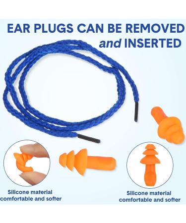 Xuhal 200 Pairs Corded Reusable Silicone Ear Plugs Bulk - Noise Cancelling Hearing Protection for Shooting, Work, Swimming - Individually Wrapped Soft Earplugs for Kids & Adults - 4 Colors - Buy Online on GoSupps.com