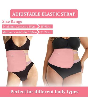 Organic Reusable Castor Oil Pack Kit - Comfortable Cotton Wrap for Liver Detox Muscle Pain Relief & Constipation - Adjustable Massage Belt in Pink - Buy Online on GoSupps.com