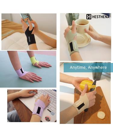 Flexible & Colorful Wrist Brace | Adjustable Support for Men & Women | Lightweight Sports Brace - Lavender (1pcs) - Buy Online on GoSupps.com