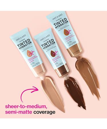 Wet n Wild Bare Focus Tinted Hydrator - Matte Finish Light Medium Makeup with Hyaluronic Acid - Sheer to Medium Coverage - Buy Online on GoSupps.com