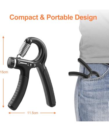 Newaner Hand Grip 5-60 kg Adjustable Handle for Strength Training Forearm Hand Wrist Strength Trainer Finger Stretcher  - Buy Online on GoSupps.com