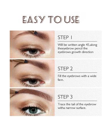 Jomaws & Lumierez Precise Waterproof Eyebrow Pen - 4 Tipped Brow Pencil in Grey Brown - Buy Online on GoSupps.com