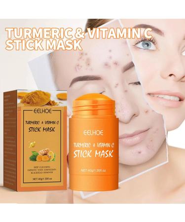 Turmeric Mud Mask Stick - Deep Cleanse Blackhead Removal & Radiant Glow for All Skin Types | International Shipping - Buy Online on GoSupps.com