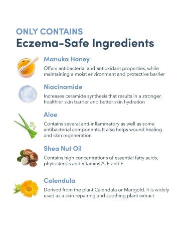 AD RescueWear Healing Face & Body Wash - 16 Fl Oz Aloe Vera - Eczema & Psoriasis Body Wash - Colloidal Oatmeal Hydration - Niacinamide & Manuka Honey Cleanser - Buy Online on GoSupps.com