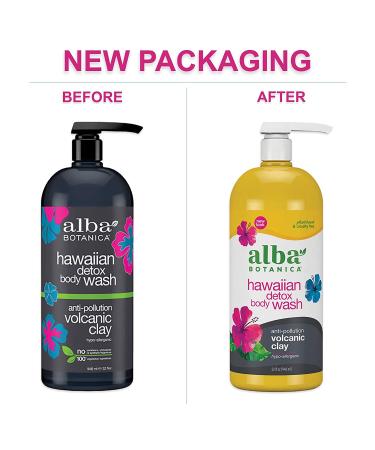 Alba Botanica Hawaiian Detox Body Wash - Anti-Pollution Volcanic Clay, 32 Oz - Buy Online on GoSupps.com