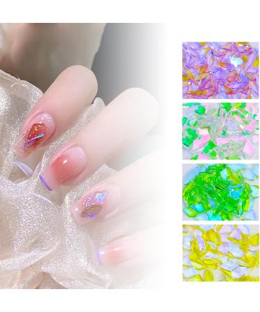 FEIlei 50Pcs Mixed Glass Crystal Hybrid Diamond Rhinestones Nail Art Decorations Drop Rhombus Flatback Stones 3D Gems - Buy Online on GoSupps.com