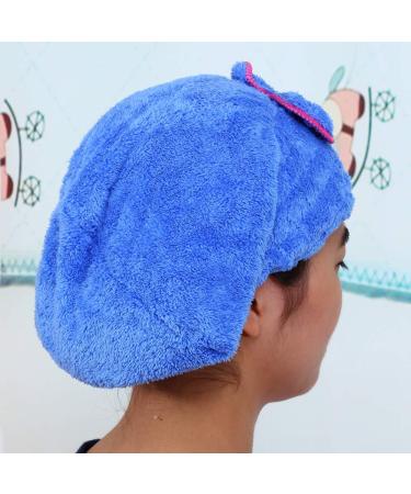 July Gift: Fast-Drying Hair Dryer Towels & Caps - Coral Fleece for Curly Long & Wet Hair - Perfect for Women & Girls - Buy Online on GoSupps.com