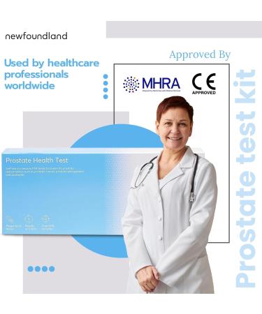 Newfoundland Prostate Test Kit - Rapid PSA Home Self-Test for Prostate Health - CE & MHRA Certified - Buy Online on GoSupps.com