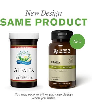 Nature's Sunshine Alfalfa Capsules - 100 Count - Buy Online on GoSupps.com