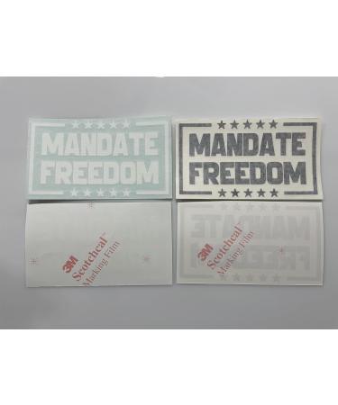 Mandate Freedom Decal - Stars - Truckers for Freedom Vinyl Sticker Auto Car Truck Wall Laptop(White) - Buy Online on GoSupps.com