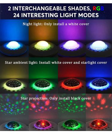 White Noise Machine for Baby Kids & Adults | 28 Soothing Sounds | Night Light Starry Ambient Light | Portable Sleep Sound Maker for Home Travel | Nursery Decor - Buy Online on GoSupps.com