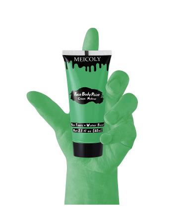 MEICOLY Green Cream Face Body Paint - Christmas Grinch Costume, Camouflage Hunting, Halloween SFX Makeup for Adults and Children - Buy Online on GoSupps.com