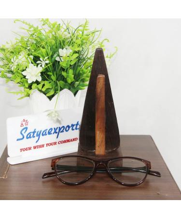 Satyaexports Handcrafted Wooden Eye Glass Stand | Perfect for All Glasses | International Shipping - Buy Online on GoSupps.com