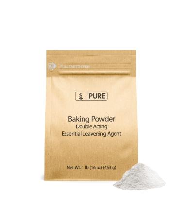 Pure Original Ingredients Baking Powder (1 lb) Double Acting, Leavening Agent, Cakes & Biscuits 1 Pound (Pack of 1)