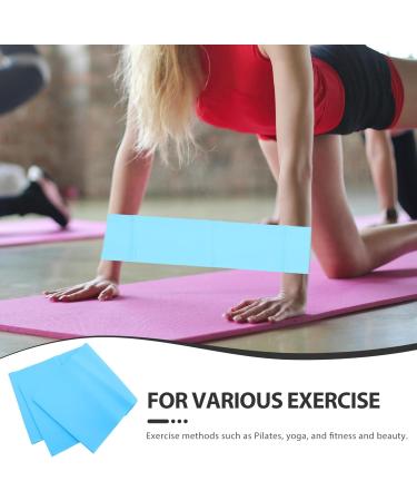 HANABASS Yoga Resistance Bands - Elastic Exercise & Rehab Tension Bands for Pilates & Strength Training - Sky Blue - Buy Online on GoSupps.com