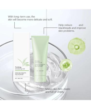 2 Pieces Cleansing Exfoliating Gel Exfoliating Moisturizing Cream Dead Skin Removal Shrinks Pores Gentle Relief for Face and Body Ideal Exfoliator Gel for All Skin Types - Buy Online on GoSupps.com