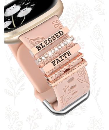 Minyee Dandelion Flower Pattern Silicone Band for Fitbit Versa 4/Sense - Cute & Stylish Women's Strap for Summer Faithful Workout - Buy Online on GoSupps.com