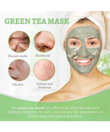 ANAI RUI Green Tea Clay Mask for Poreless Cleanse, Blackhead Remover with Kaolin, Aloe & Collagen - Pore Minimizer, Hydrating Face Mask 4.05OZ - Buy Online on GoSupps.com