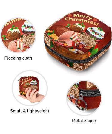 Period Bag Sanitary Napkin Storage Pouch - Xmas Travel Makeup Bag - Turkey Color4087 - Buy Online on GoSupps.com