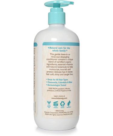 Little Twig 17 fl oz Hair Conditioner - Natural, Plant Derived Formula with Essential Oils - Fragrance-Free for Whole Family - Buy Online on GoSupps.com