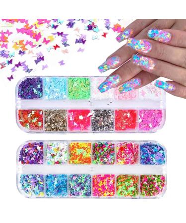 Kalolary Green Nail Rhinestones, Blue Crystal Gems Charm Nail Diamond 3D  Flat Back Multi Shapes Stone with Tweezer and Picker for Summer DIY Acrylic  Nail Art Decoration Green+Blue