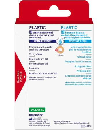 Elastoplast Plastic Water-Resistant Bandages for Small Wound Care and First Aid Kit Discreet Size Strong Adhesion Repel Water and Dirt Bacteria Shield First Aid Supplies 50 Spots Beige 50 Strips - Buy Online on GoSupps.com