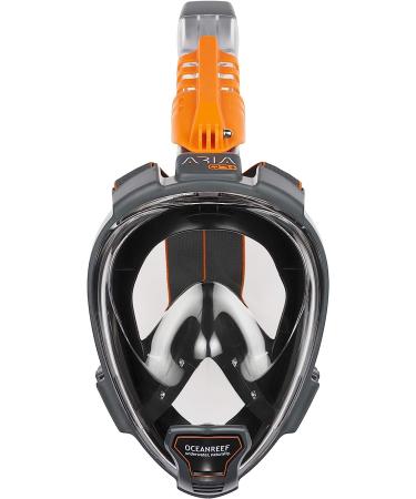 OCEAN REEF Aria QR Full Face Snorkeling Mask - 180 Underwater Vision - Black Medium/Large - Buy Online on GoSupps.com