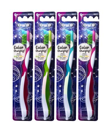 Oral-B Pro-Health Junior CrossAction Galaxy Toothbrush Ages 6+ Soft - Pack of 4