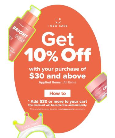 I DEW CARE Lip Scrub - Cushy Crush | Vegan Sugar Exfoliator for Dark Dry and Chapped Lips | Lip Care Products with Vitamin C - 1.05 oz - Buy Online on GoSupps.com