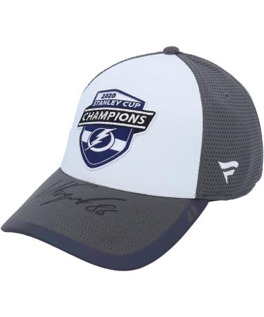 Nikita Kucherov Tampa Bay Lightning Autographed 2020 Stanley Cup Champions Locker Room Cap - Autographed NHL Hats