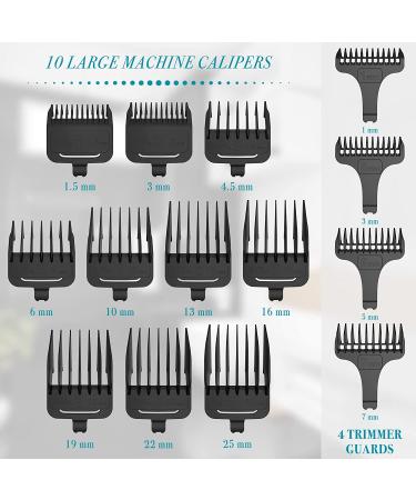 Hatteker Hair Clipper & Trimmer Set for Men - Cordless IPX7 Waterproof Barber Kit with T-Blade Trimmer - Professional Rechargeable Hair Cutting and Beard Grooming Tool in Gold - Buy Online on GoSupps.com