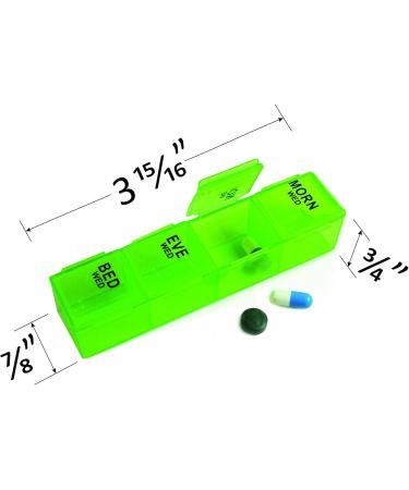 Very Small Pill Organizer - 7 Day Weekly Travel Case & Medication Reminder | 28 Detachable Compartments for Daily Use - Buy Online on GoSupps.com