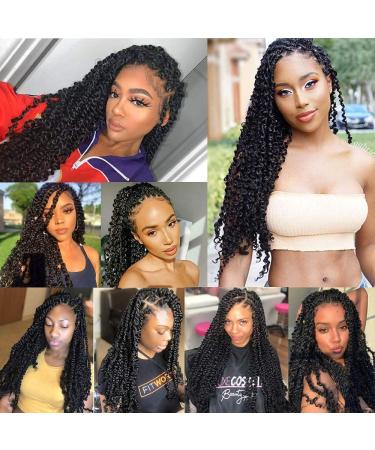 Wigenius 8 Packs Passion Twist Hair 18 | Water Wave Crochet Hair Extensions | Synthetic Braids (1B) - Shop Now! - Buy Online on GoSupps.com