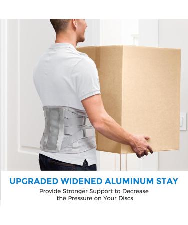 Back Brace for Men and Women Back Support Belt for Lower Back Pain Relief Scoliosis Sciatica Herniated Disc Heavy lifting Lightweight Breathable Lumbar Support with Dual Adjustable Straps (Large) - Buy Online on GoSupps.com