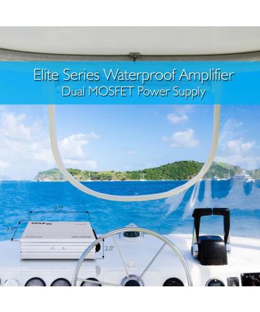 Pyle Hydra Marine Amplifier - Elite Series 400W 4-Channel Waterproof Audio Amp - Buy Online on GoSupps.com