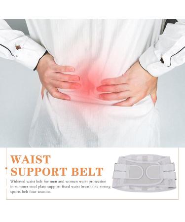 FOMIYES Sports Men's Lumbar Brace - Adjustable Waist Support for Gym & Daily Use | Silver 105x23x1CM - Buy Online on GoSupps.com