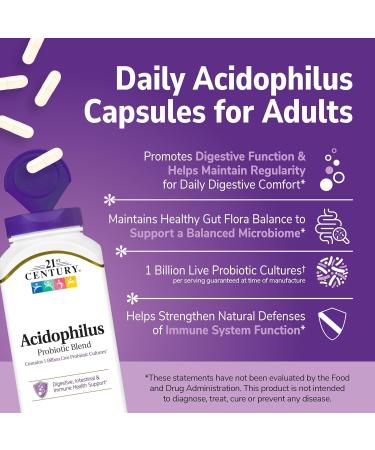 21st Century Acidophilus Probiotic Blend Capsules - 150 ct Pack of 2 - Buy Online on GoSupps.com